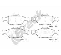 Brake Pad Set, disc brake BRECK 24952 00 702 00 For TOYOTA
