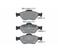 TEXTAR 2495201 Brake pad set