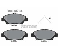 Textar Front Pads fits Honda Jazz Insight City CR-Z Freed Mobilio Shuttle