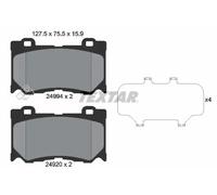 For Infiniti For Nissan Genuine OE Textar Brake Pads Full Set Of 4 Front 2499401