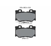 Textar Rear Brake Pads fits Nissan 370Z Infiniti M37 FX G Q60 QX70 Q70 M Q50