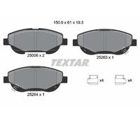 TEXTAR 2500601 Brake Pads Set Front for Toyota Avensis Verso