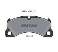 TEXTAR Brake pad set prepared for wear indicator 2500701 Brake pads,Brake pad set, disc brake VW,AUDI,PORSCHE,Touareg (7P5, 7P6),e-tron GT Limousine