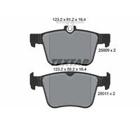 Textar Rear Brake Pad Set 2500901 – Full Set of 4, fits Audi A3, VW Golf, TT, Passat, Skoda Superb
