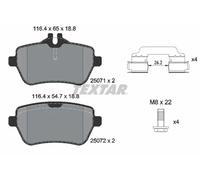 TEXTAR 2507101 Brake pad set