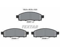 Textar Brake Pads 2508701 - Genuine OE Front Set of 4 - Fits Nissan NV200/Evalia, Delica D3