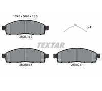 Brake pads 2508703 TEXTAR for MITSUBISHI FIAT