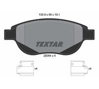 Brake pads 2509401 TEXTAR for CITROËN PEUGEOT