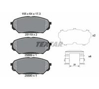 Brake pads 2511901 TEXTAR for HYUNDAI ix55