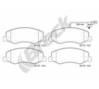 Brake pads 25172 00 703 10 BRECK for RENAULT OPEL