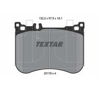 Brake pads 2517901 TEXTAR for MERCEDES-BENZ SL S-CLASS S-CLASS Coupe E-CLASS CLS