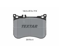 Textar Front Brake Pads Set for Mercedes-Benz OEM Replacement 2517903 - Hat Free
