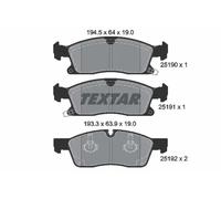 Textar Front Brake Pads fits Jeep Grand Cherokee Dodge Durango 2519002