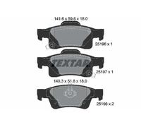 Textar 2519601 Rear Axle Disc Brake Pad Set Fits Dodge Jeep