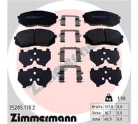 ZIMMERMANN 25205.170.2 Brake pad set