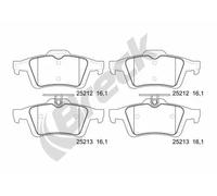 Brake pads 25212 00 702 00 BRECK for FORD VOLVO