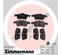 Brake pads 25212.160.1 ZIMMERMANN for VOLVO FORD