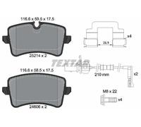 Textar Brake Pads 2521403 - Genuine OE Rear Full Set of 4 for Audi Porsche
