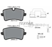 Textar Rear Brake Pad Set 2521413 - Fits Audi A4/A5/A6/A7 & Porsche Macan - Genuine OE Full Set of 4