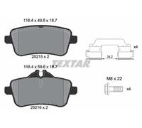 Brake pads 2521501 TEXTAR for MERCEDES-BENZ M-CLASS SLK CLA Coupe GL-CLASS GLE