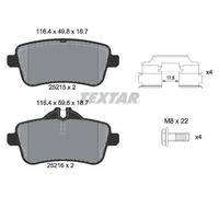 Brake pads 2521502 TEXTAR for MERCEDES-BENZ M-CLASS GLE Coupe GLE GLS