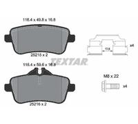Brake pads 2521505 TEXTAR for MERCEDES-BENZ M-CLASS GL-CLASS GLE GLS
