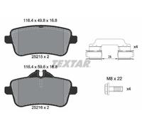 TEXTAR 2521509 Brake pad set