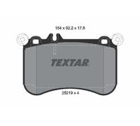 Brake pads 2521901 TEXTAR for MERCEDES-BENZ CLS S-CLASS Coupe S-CLASS E-CLASS