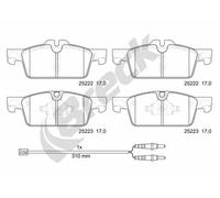 Brake pads 25222 00 701 00 BRECK for PEUGEOT 508 I 508 SW I