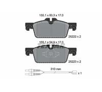 Textar Genuine OE Front Disc Brake Pad Set 2522201 – Fits Peugeot – Set of 4