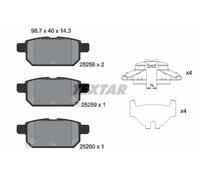 For Suzuki Genuine OE Textar Brake Pads Full Set Of 4 Rear 2525801