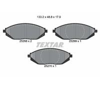 Textar 2526801 Front Axle Disc Brake Pad Set Fits Chevrolet