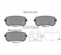 Brake pads 2529201 TEXTAR for KIA HYUNDAI