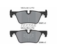 Textar 2530701 Rear Disc Brake Pad Set Fits BMW
