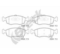 Brake Pad Set, disc brake BRECK 25323 00 702 10 for YPSILON (312_) 1.3 2011-2018