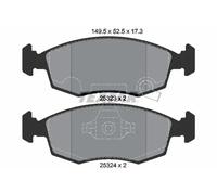 Textar Front Brake Pads fits Fiat 500 Lancia Ypsilon Panda Chrysler Van 500e