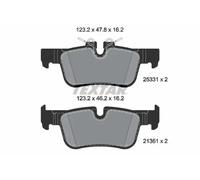 Genuine OE Textar Brake Pads Full Set Of 4 Rear 2533101