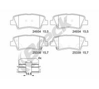 Breck DF0776 25337 702 00 Brake Pads