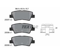 Brake pads 2533709 TEXTAR for HYUNDAI KONA