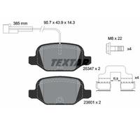 Brake pads 2534701 TEXTAR for ABARTH FIAT