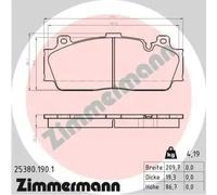 ZIMMERMANN 25380.190.1 Brake pad set