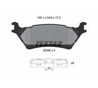 Brake pads 2538401 TEXTAR for FORD USA F-150 F-150 Extended Cab Pickup