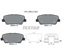 Brake pads 2552008 TEXTAR for HYUNDAI KIA