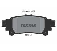 Brake Pads Set 2552501 Rear Textar 0446630280 044663028079 0446630281