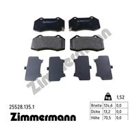 ZIMMERMANN 25528.135.1 Brake pad set
