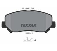 Brake Pad Set For Disc Brake Front Akebono System Fits Mazda CX-5 TEXTAR 2556401