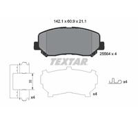 TEXTAR 2556403 Brake pad set