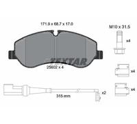 Textar Car Brake Pad Front Caliper Screws Wear Warning Contact For Ford 2560201
