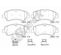 2x ✅Fits BRECK 25603 00 703 00 Brake Pad Set, disc brake 25603 00 70 ⭐UK Seller⭐