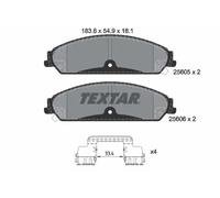 Brake pads 2560501 TEXTAR for CHRYSLER DODGE